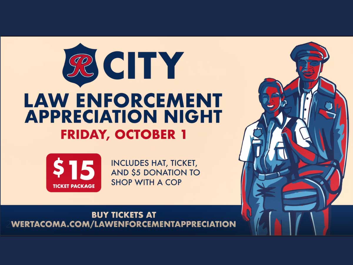 Officer Appreciation Night with the Tacoma Rainers