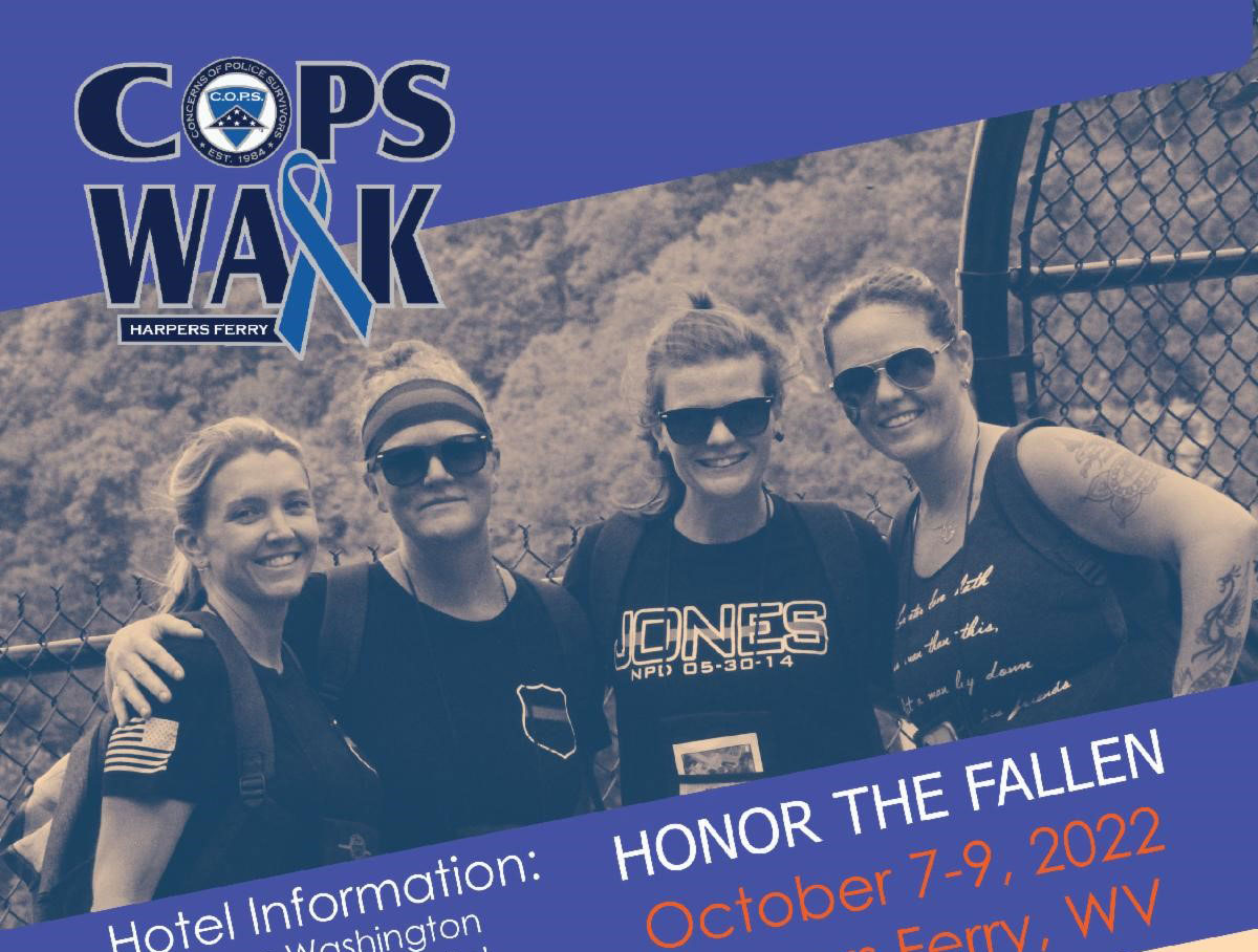 COPS Walk October 7 – 9, 2022