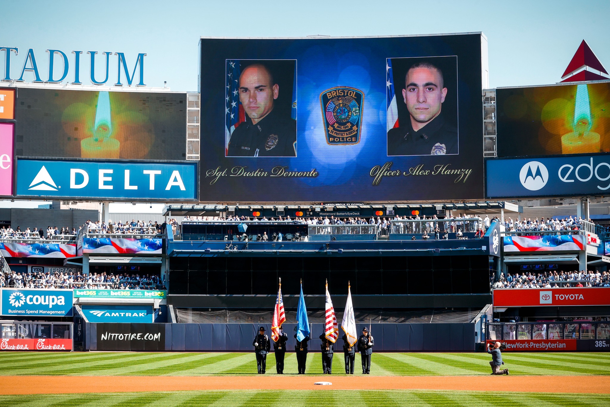 New York Yankees Moment of Silence for Fallen Heroes