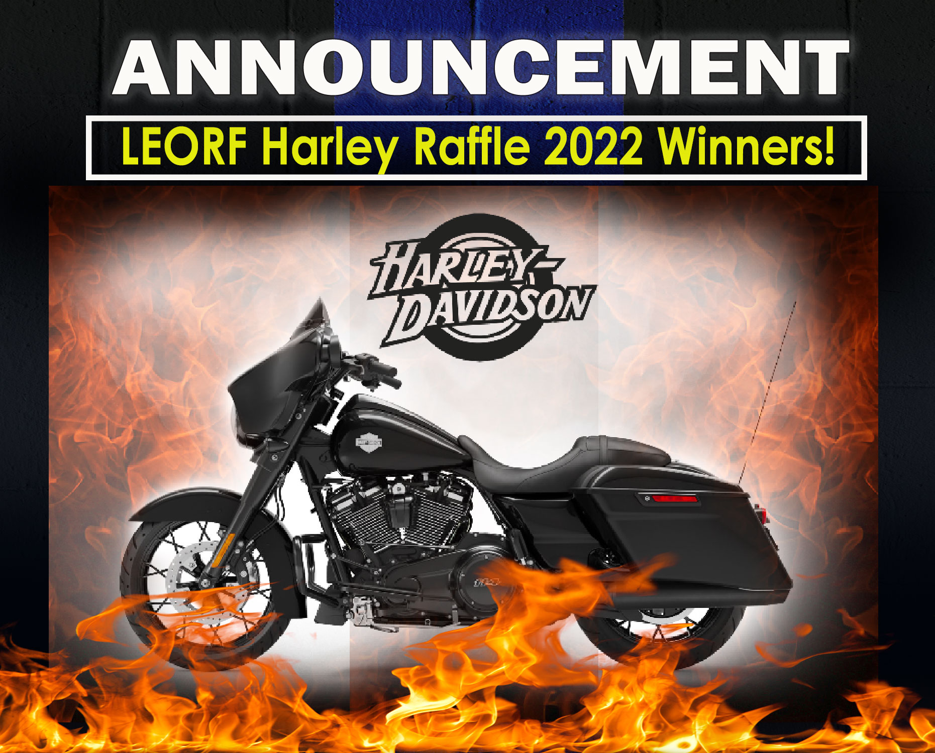 Announcement: LEORF Harley Raffle 2022 Winners!