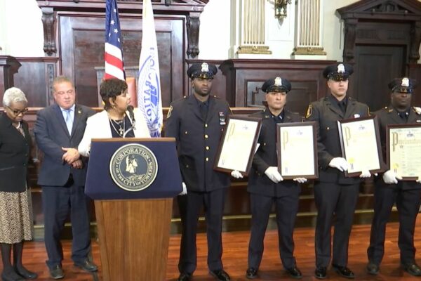 Officers Holding Proclamations