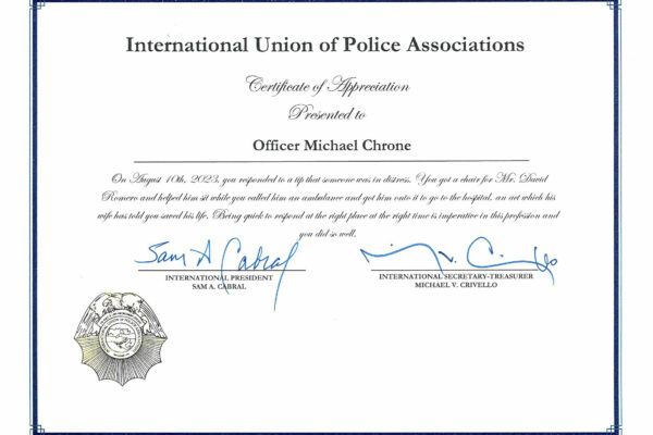 IUPA-Certificate-Officer-Michael-Chrone