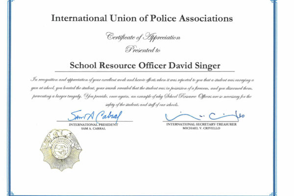 IUPA-Certificate-School-Resource-Officer-David-Singer